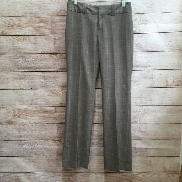 BANANA REPUBLIC JACKSON FIT WIDE LEG PANTS IN WINDOWPANE PLAID WOOL - Picture 1 of 7